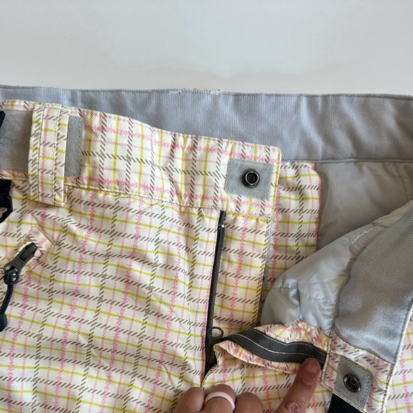 E480 SNOWBOARD SKI PANTS TURBINE Boardwear Butterfly Pink Plaid Girl's XL - Picture 12 of 12